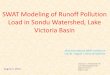SWAT Modeling of Runoff Pollution Load in Sondu … · Civil Engineering Department ... R2=0.3 NS=4.45. 4. Results and Discussion Cont. ... 4. Results and Discussion Cont. (TP Yield