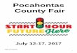 Pocahontas County Fair - Iowa State University · The Pocahontas County Fairgrounds and all the buildings are a tobacco free facility