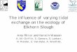 The influence of varying tidal exchange on the …elkhornslough.org/tidalwetland/downloads/Ritter060222.pdf · The influence of varying tidal exchange on the ecology of ... • Implications