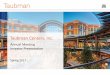 Taubman Centers, Inc. - s1.q4cdn.coms1.q4cdn.com/799408505/files/doc_presentations/2017/05/Annual... · Investor Presentation . Spring 2017 . 1 . Development and Capital Allocation
