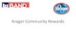 Kroger Community Rewards - WordPress.com · Kroger Plus Card •Be sure your Kroger Plus Card is linked •May want to also associate a phone # –No need to have your card when you