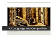 AP Language and Composition - JPIIjp2hs.org/wp-content/uploads/2014/08/Course-Overview-Presentation.pdf · AP Language and Composition Course Overview . ... Establishing the Rhetorical