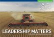 LeaderSHIP matterS - ilsoy.org Annual... · Miscellaneous income and sponsorships ... for U.S. poultry and egg exports in 2014 for a ... preserved soybean programs along with contract