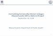 Formalizing Community-Clinical Linkages: … · 2018-04-01 · 1 EOHHS September 18, 2014 Massachusetts Department of Public Health Formalizing Community-Clinical Linkages: Massachusetts