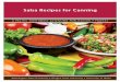 Salsa Recipes for Canningcru.cahe.wsu.edu/CEPublications/PNW395/PNW395.pdf · 2 Salsa Recipes for Canning Salsa is one of the most popular condiments in homes today. Because of its
