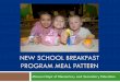 NEW SCHOOL BREAKFAST PROGRAM MEAL PATTERN€¦ · NEW SCHOOL BREAKFAST PROGRAM MEAL PATTERN Missouri Dept of Elementary and Secondary Education . ... USDA has reduced the amount of