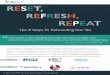 RESET, REFRESH, REPEAT - arpr.com · In this white paper, ... positive reaction from your target audience. RESET, ... your bosses have some serious trust in you (congrats!)
