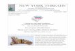 NEW YORK THREADS - The New York Guild of … · exhibition also includes reference ... Mexico: Weaving the World, 10-day textile and weaving tours to Oaxaca, ... sale of books on