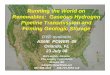 Running the World on Renewables: Gaseous Hydrogen … · Running the World on Renewables: Gaseous Hydrogen Pipeline Transmission and Firming Geologic Storage DVD available ASME POWER