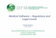 Medical Software –Regulatory and Legal trends - WHO · -Medical image storage device-Medical image communications device-Image processing system. Leveraging Standards to Develop