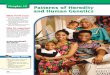 Chapter 12: Patterns of Heredity and Human Genetics · Interpret a pedigree. Identify human genetic disorders caused by inher-ited recessive alleles. Predict how a human trait can