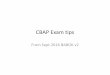 CBAP study tips - Ottawa · 2016-10-10 · • Note disagreements with BABOK –ho%$ your nose ... – Tasks have Inputs and Outputs • Rules – Tasks belong to the specific KA