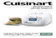 INSTRUCTION & RECIPE BOOKLET - cuisinart.com · INSTRUCTION & RECIPE BOOKLET Cuisinart® Rice Plus™ Multi-Cooker with Fuzzy Logic Technology FRC-800 For your safety and continued