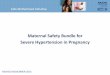 Maternal Safety Bundle for Severe Hypertension in Pregnancy€¦ · Maternal Safety Bundle for Severe Hypertension in Pregnancy ... All new nursing and physician staff ... mild to