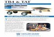 TB4 & TAT - Taylor-Dunn · Tough and Dependable Product Solutions The Model TB4 is for carrying heavier leads, with its payload capacity of up to 1,500 lbs. Constructed