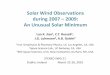 Solar Wind Observations - STEREO · Solar Wind Observations during 2007 –2009: An UlUnusual SlSolar Mi iMinimum Lan K. Jian 1, C.T. Russell , J.G. 3Luhmann2, A.B. Galvin 1Inst 