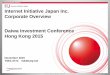 Internet Initiative Japan Inc . Corporate Overview … · November 2015 . TSE1:3774 NASDAQ:IIJI . Internet Initiative Japan Inc . Corporate Overview . Daiwa Investment Conference