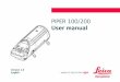 PIPER 100/200 User manual - Opti-cal Survey Equipment · PIPER 100/200 User manual Version 1.0 English. Piper 100/200 II Introduction Purchase Congratulations on the purchase of a