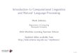 Introduction to Computational Linguistics and …web.science.mq.edu.au/~mjohnson/papers/Johnson14MLSS-talk.bak.pdf · Introduction to Computational Linguistics and Natural Language