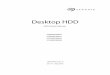 Desktop HDD - Seagate … · Seagate Desktop HDD Product Manual, Rev. D (Draft 6) 6 Drive Specifications 2.0 Drive Specifications Unless otherwise noted, all specifications are 