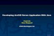Developing ArcGIS Server Application With Java - rivm.nl · Developing ArcGIS Server Application With Java. ... J2EE Container Web Browser ArcGIS Explorer ... –Publish Java Web