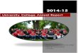 University College Annual Report - The University of … - Annual... · University College Annual Report ... University College Organization ... This Annual Report represents the