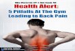 NOTICE - Critical Bench · Two of my personal fitness mentors Mike Westerdal, ... Notice the crown of the head to the buttocks forms a perfect line. ... • Core stability of the