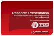 Research Presentation - FWRM · Research Presentation Sexual harassment of women in the workplace in Fiji 2016 follow up study for Fiji Women’s Rights Movement 1