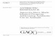 GAO-11-801, Antibiotic Resistance: Agencies Have … · resistant bacteria that may affect humans. The Departments of Health and Human Services (HHS) and Agriculture (USDA ... extent