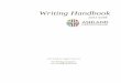 Writing Handbook - Ashland Theological Seminary · Writing Handbook 2017-2018 ATS Academic Support ... Writing Standards at Ashland Theological ... or source information for research