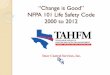 “Change is Good” NFPA 101 Life Safety Code 2000 to … · A Little History “When will CMS adopt the 2012 Life Safety Code?” In May 2016 CMS adopts NFPA 101 2012 Life Safety