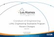 Conduct of Engineering - Los Alamos National …engstandards.lanl.gov/esm/Roadshow-2015.pdf · Conduct of Engineering ... DOE O 420.1C Facility Safety added to LANS contract in 2013