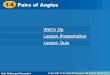 11-4-4Pairs of Angles Pairs of Angles - scott.k12.ky.us 1 section 4... · 1-4 Pairs of Angles Another angle pair relationship exists between two angles whose sides form two pairs