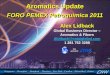 Aromatics Update - ptq.pemex.com · Chlorobenzene, 1% Cumene, 19% Cyclohexane, 11% Ethylbenzene, 52% Maleic Anhyd., 2% Nitrobenzene, 8% Others, 3% ... •Olefins production