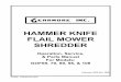 HAMMER KNIFE FLAIL MOWER SHREDDER - … · HAMMER KNIFE FLAIL MOWER SHREDDER Operation, Service, & Parts Manual For Models: GOF69, 79, 89, 98, & 108 February 2006 Rev. 2009 FORM: