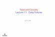 Data and Society Lecture 11: Data Futures - cs.rpi.edubermaf/Data Course 2018/Lecture 11.pdf · March 7 March 14: Spring Break March ... April 18: 4 Presentations April 20 L10: DATA