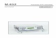 M612 návod k použití - MEATEST · 3 Version 26 User´s manual CONTENT : 1. ... row type of simulated temperature sensor (Pt100, Pt200, Pt500, Pt1000, Ni100, Ni1000), set-up