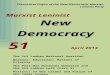   · Web viewTheoretical Organ of the New-Democratic Marxist-Leninist PartyMarxist LeninistNew Democracy51April 2014The Sri Lankan National QuestionWorkers’ Education: Matters
