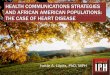 Impact of Health Communications on African American ... ppt.pdf · AND AFRICAN AMERICAN POPULATIONS: THE CASE OF HEART DISEASE ... If you think someone may be having a heart ... Adults