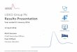 LiDCO Group Plc Results Presentation · non-invasive blood pressure (CNAPTM) ... Focus on specific market applications 18 New clinical ... October-2015 A randomised study investigating