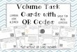 Volume Task Cards with QR Codes - 8-3 Social …kathrynaguiar.weebly.com/uploads/9/1/3/4/91344112/task...Volume Task Cards with QR Codes *Set without QR Codes included! © 2015 Hayley