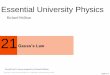 Essential University Physics - Alfredo Caguao · Slide 21-29 Summary • Gauss’s lawis one of the four fundamental laws of electromagnetism. & &) & &