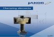 The company JAKOB · length dimensions according to DIN ISO 2768 mH clamping nut MCA-S with star handle clamping nut MCA-T with T-handle ratchet ratchet Note: