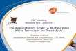 The Application of SPME; A Multipurpose Micro …bru2012.europeanbioanalysisforum.eu/site/ebf_bru2012/assets... · The Application of SPME; A Multipurpose Micro-Technique for Bioanalysis