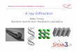 Xray diffraction talk - Stanford Synchrotron Radiation ... · X-ray Diffraction Mike Toney ... “Elements of Modern X-ray Physics”, Wiley ... Microsoft PowerPoint - Xray_diffraction_talk.ppt
