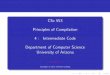 CSc 553 [0.5cm] Principles of Compilation [0.5cm] 4 ...collberg/Teaching/553/2011/Slides/... · We don’t have to insert temporaries into the symbol ... Generating Quadruples I Each