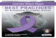 Lavender Ribbon Report BEST PRACTICES - fasny.com · Big Sky Fire Department, MT Best Practice 3 & 5 ... This Lavender Ribbon Report is a joint effort between the VCOS and NVFC Cancer