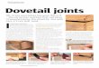 Dovetail joints p1 joints... · Solutions Dovetail joints OK, brace yourselves because this is it - the series has reached that nail biter of woodworking, the dovetail, but with