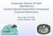 Deepwater Horizon Oil Spill RESTORE Act Council .Deepwater Horizon Oil Spill. RESTORE Act. Council-Selected