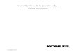 Dual-Flush Toilet - Kohler Australia INSTRUCTIONS... · minutes to review this manual before you start ... between outlet and waste pipe. 3 Use the ... 2 Position the cistern on the